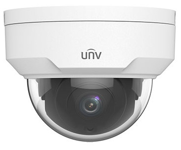 Uniview Камера Uniview Видеокамера IP купольная антивандальная, 1/2.8" 2 Мп КМОП @ 30 к/с, ИК-подсветка до 30м., 0.01 Лк @F2.0, объектив 4.0 мм, DWDR, 2D/3D DNR, Ultra 265, H.265, H.264, 2 потока, детекция дв IPC322LB-SF40-A 