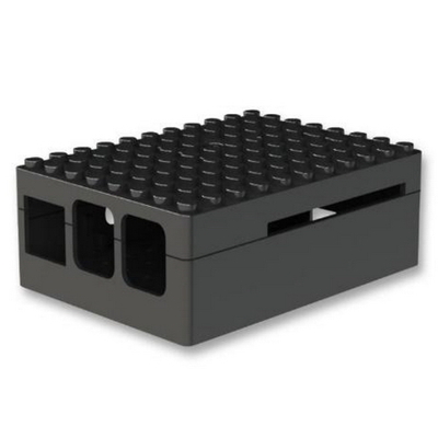 ACD RA182 Корпус ACD Black ABS Plastic Building Block case for Raspberry Pi 3 B/B+ (CBPIBLOX-BLK) (494293) RA182
