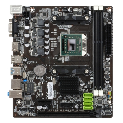 Esonic A88DA with A8-5500M Socket FS1, AMD A88, 2xDDR3-1600, D-SUB, HDMI, 1xPCI-Ex16x, 1xPCI, 4xSATA3, 6 Ch Audio, Lan, 2xUSB3.0, 6xUSB2.0, 2xPS/2, mATX, {20} Esonic A88DA with A8-5500M
