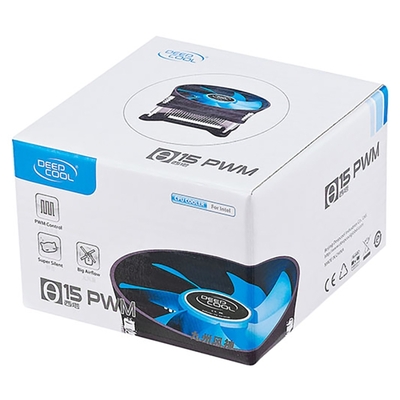 DeepCool Кулер для процессора DeepCool THETA 15 PWM (Soc-1150/1155/1156, 4pin, Al, 95W, винты, низкопрофильный) (DP-ICAS-T15P) DP-ICAS-T15P