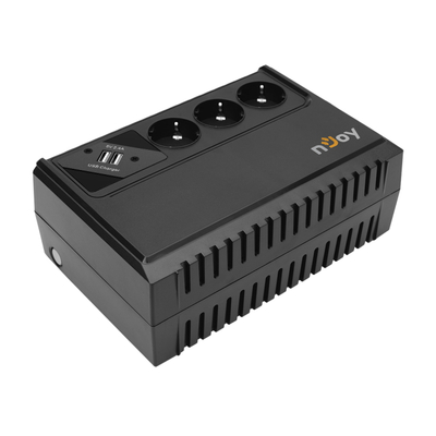 NJOY ИБП nJoy Renton 650 USB Schuko Line-interactive 360W/650VA UPLI-LI065RE-CG01B (008673) UPLI-LI065RE-CG01B
