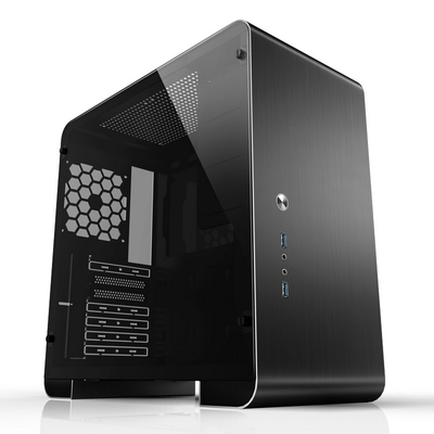 JONSBO Корпус JONSBO U4PLUS Black без БП, боковые панели из закаленного стекла, mini-ITX, micro-ATX, ATX черный U4PLUS Black