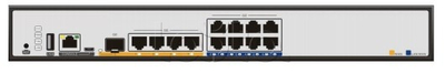 Qtech Мультисервисный маршрутизатор, 1 порт USB 2.0, 1 порт RJ-45/micro USB (консоль), 5 портов WAN (1 порт 1000Base-X (SFP) и 4 порта 10/100/1000Base-T), 8 портов 10/100/1000Base-T LAN, 2 слота для модулей Qtech QSR-1920-22-AC