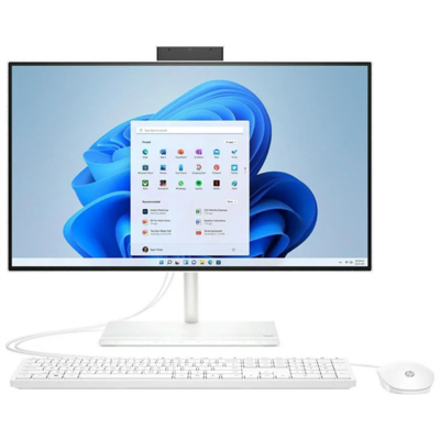 HP Моноблок HP 24-cb1102ci NT 23,8" FHD(1920x1080) Core i5-1235U, 8GB DDR4 3200 (1x8GB), SSD 512Gb, Intel Internal Graphics, noDVD, kbd(rus)&mouse wired, HD Webcam, Win11rus, StarryWhite, 1Y Wty (6M7X3EA 6M7X3EA#UUQ