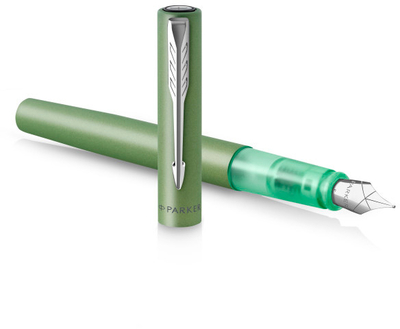 PARKER Ручка перьев. Parker Vector XL F21 (CW2159747) Green CT M сталь нержавеющая подар.кор. CW2159747