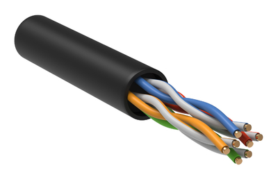 Itk Кабель информационный ITK LC3-C5E04-139-100 кат.5е U/UTP не экранированный 4X2X24AWG LDPE внешний 100м черный LC3-C5E04-139-100
