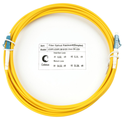 Cabeus Cabeus FOP(s)-9-LC-LC-5m Шнур оптический simplex LC-LC 9/125 sm 5м LSZH (FOP(s)-9-LC-LC-5m) FOP(s)-9-LC-LC-5m