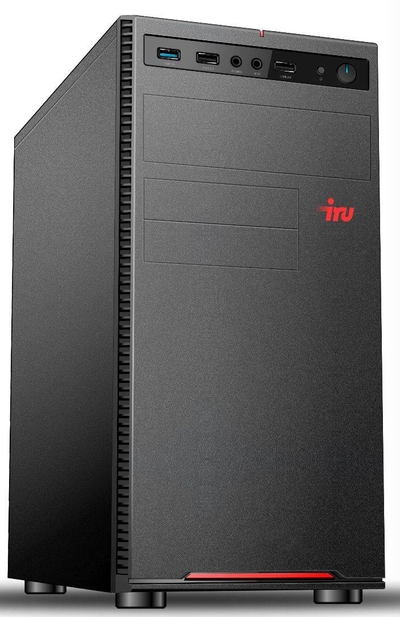 iRU Компьютер IRU Home 310H5SE, Intel Core i3 10105F, DDR4 8ГБ, SSD 256ГБ, NVIDIA GeForce GT1030 2048МБ, Free DOS, черный (1856481) Home 310H5SE (1856481) 1856481