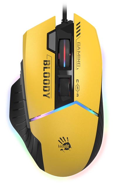 A4Tech Мышь A4Tech Bloody W95 Max Sports, желтый/серый (w95 max sports lime) W95 MAX SPORTS LIME