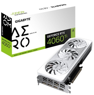 Gigabyte Видеокарта PCI-E GIGABYTE 8GB GDDR6 128bit 8nm 2310/18000MHz 2*HDMI/2*DP GeForce RTX 4060 Ti AERO OC (GV-N406TAERO OC-8GD) GV-N406TAERO OC-8GD