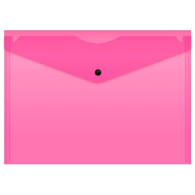 Бюрократ Конверт на кнопке Бюрократ Double Neon DNEPK803A4PINK 
