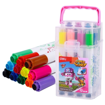 DELI Фломастеры Deli EC10904 Super Wings 