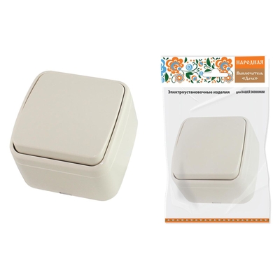 TDM Electric Выключатель одноклавишный TDM Electric SQ1824-0014 Дача SQ1824-0014