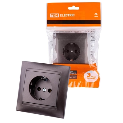 TDM Electric Розетка 2P+PE TDM Electric SQ1815-0523 Лама SQ1815-0523