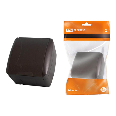 TDM Electric Розетка 2P+PE TDM Electric SQ1818-0213 Селигер SQ1818-0213