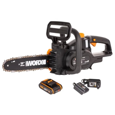 Worx Аккумуляторная пила Worx 20 В шина 25 см АКБ и ЗУ в комплекте WP340E 