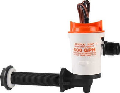 SEAFLO Аэратор горизонтальный 12 В, 600 GPH ( 2271, 2 л/час), SeaFlo SFBP1G60005
