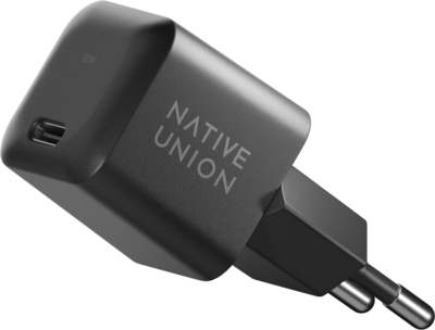Native Union Сетевое зарядное устройство Native Union Fast GaN Charger USB-C, PD, 30Вт черный FAST-PD30-2-BLK-EU
