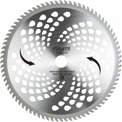Sturm нож с зубцами из твердого сплава STURM 80/255/25,4 BT8952D-1001 