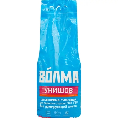 Волма Шпаклевка гипсовая для заделки швов и стыков Волма Унишов 5 кг 