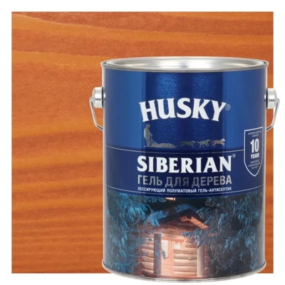 Husky Гель для дерева Husky Siberian полуматовый цвет осенний клен 2.7 л 