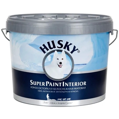 Husky Краска интерьерная Husky Super Paint Int цвет белый 10 л 
