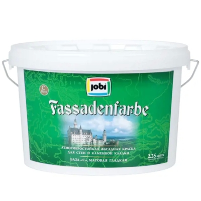 Jobi Краска фасадная Jobi Fassadenfarbe 2.25 л база C 