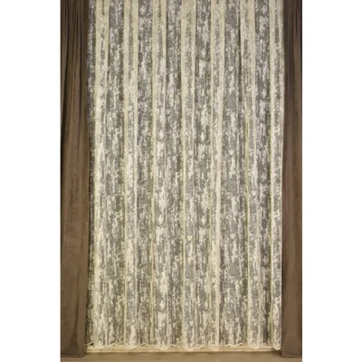 ELIT HOME Тюль 1 м/п Жаккард сетка 290 см цвет кремовый ELIT HOME 