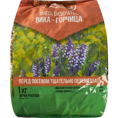 АгроСидсТрейд Смесь сидератов Агросидстрейд Вика-Горчица 1 кг 