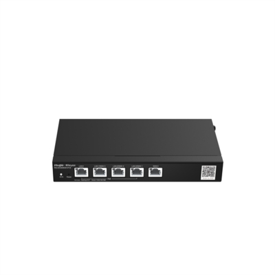Ruijie Маршрутизатор Reyee Desktop 5-port full gigabit router, providing one WAN port, one LAN port, and three LAN/WAN ports; supporting four PoE/PoE+ interfaces and maximum 60 W PoE power; recommended concu Ruijie RG-EG305GH-P-E