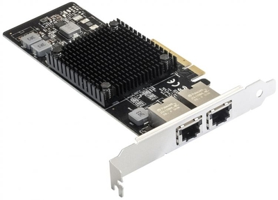 Exegate Сетевой адаптер Exegate EX292507RUS (PCI-E x8 v3.0, порты 2xRJ45 (медные), 10Gb/s (10/5/2.5/1Gb/s, 100Mb/s), Server NIC Intel Chipset X550 EXE-X550-T2 EX292507RUS