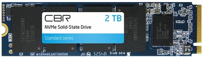 Cbr Накопитель SSD CBR M.2 Standard 2048GB PCIe 3.0 x4 3D NAND TLC (SSD-002TB-M.2-ST22) SSD-002TB-M.2-ST22