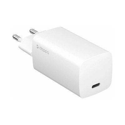 Deppa Сетевое зарядное устройство Deppa USB-C, PD 3.0, 65W (11433) белый 