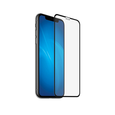 DF Закаленное стекло DF (fullscreen) для iPhone XS Max iColor-20 (black) DF ICOLOR-20 (BLACK)
