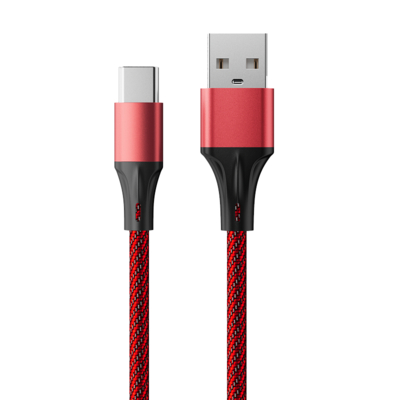 AccesStyle Кабель Accesstyle AC30-F100M USB-Type C 1 м Red-Black 