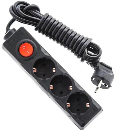 Uniel Сетевой фильтр Uniel S-Gcd S-GCD3-7B BLACK UL-00003609 