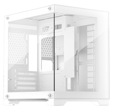 1Stplayer Корпус mATX 1STPLAYER MV5-TP-WH белый, без БП, боковая и передняя панель из закаленного стекла, 2*USB 3.0, audio MEGAVIEW MV5-T MV5-TP-WH