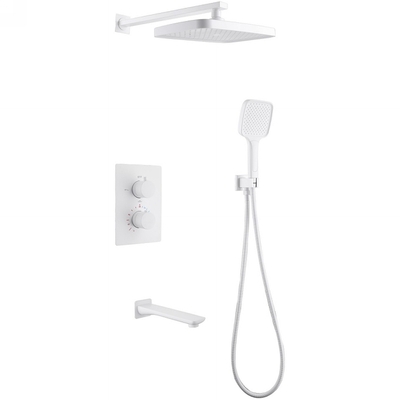 Abber Душевая система Abber Weiss Insel AF8050W с термостатом Белая AF8050W