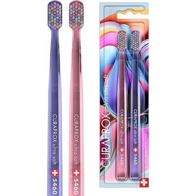Curaprox Набор зубных щеток Curaprox 5460 Ultrasoft Duo Colorful Curls 2023 CS5460/2 Colorful Curls 2023