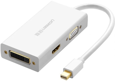 Ugreen Адаптер UGREEN 20417 MiniDP/HDMI+VGA+DVI, белый MD114 20417