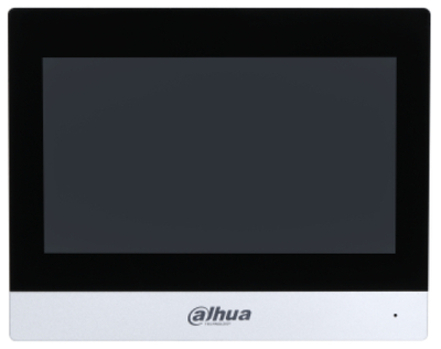 DAHUA Видеодомофон Dahua IP 7-и дюймовый с WiFi 2.4ГГц, серебрянный, 1024x600 разрешение DHI-VTH8621KMS-WP 