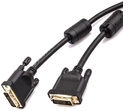 Vcom Кабель DVI (24+1) M/M 1.5m, 2 фильтра Aopen/Qust <ACG442GD-1.5M> VCOM DVI-D (m) - DVI-D (m) 1.5м (ACG442GD-1.5M) ACG442GD-1.5M