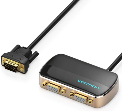 Vention Разветвитель-сплиттер Vention VGA 15M/2x15F на 2 монитора Vention VGA (m) - 2 x VGA (f) (DBABF) DBABF