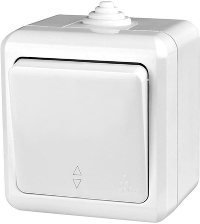 TOKOV ELECTRIC Переключатель TOKOV ELECTRIC 1-кл. ОП Dita IP54 10А 250В бел TKL-DT-P1-C01-IP54 
