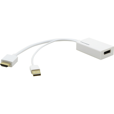 Kramer Переходник HDMI вилка на DisplayPort розетку, поддержка 4К Kramer ADC-HM/DPF ADC-HM/DPF