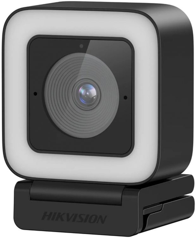 Hikvision Веб-камера HIKVISION 4MP CMOS Sensor,0.1Lux @ (F1.2,AGC ON),Built-in Mic,USB 2.0,2560*1440@30/25fps,3.6mm Fixed Lens,Auto Focus,Magnet iDS-UL4P(Black) 