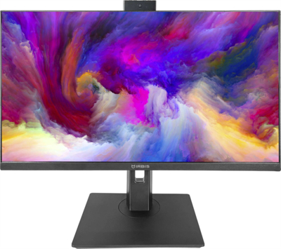 Irbis Монитор IRBIS SMARTVIEW 24 23.8'' LED Monitor 1920x1080, 16:9, IPS, 250 cd/m2, 1000:1, 3ms, 178°/178°, VGA, HDMI, DP, USB, PJack, Audio output, 75Hz, Tilt, Height, Camera 5mp, Speakers, внутр. бп, Bla ISM24FIDW