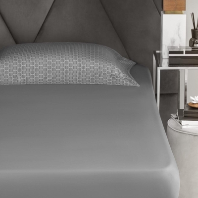 TOGAS Простыня на резинке Togas Парти серый 200х200+30 см