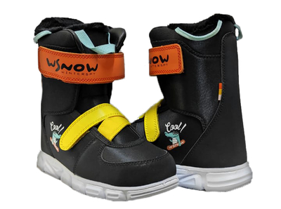 WS Ботинки сноубордические WS COOL KID Bk/Ye/Or 