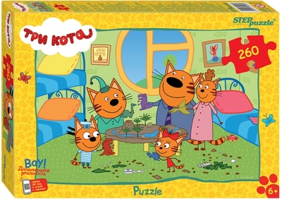 Степ Пазл Puzzle-260. Три кота (new 2) Степ Пазл 